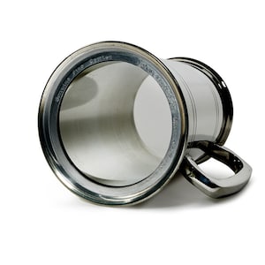 Double Lined Glass Base 1 pint Heavy Wentworth Pewter Tankard