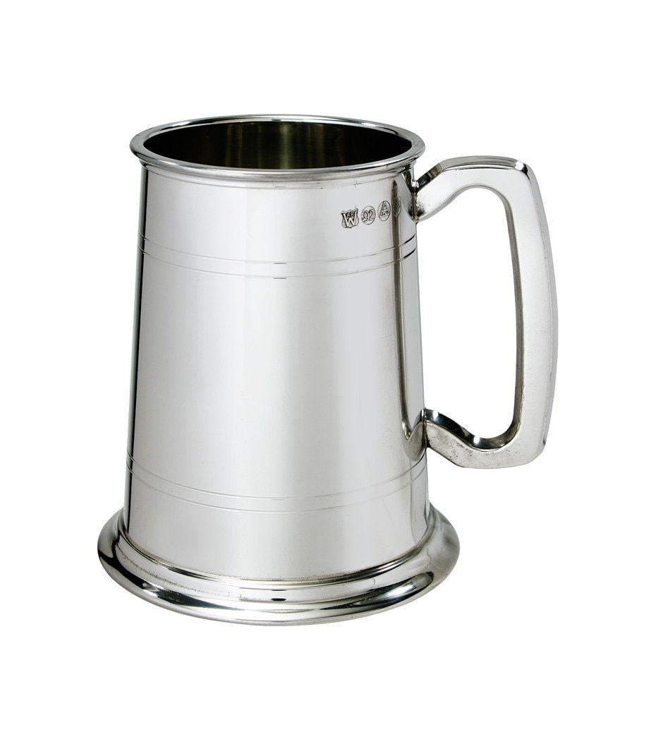Double Lined 1 Pint Wentworth Pewter Tankard