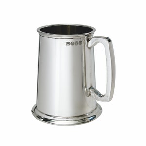Plain 1 Pint Wentworth Pewter Tankard
