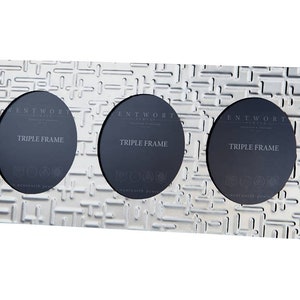 Metropolitan Pewter Triple Photo Frame: Handmade in UK