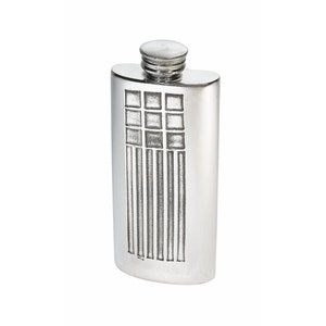 Charles Rennie Mackintosh Wentwork Zinn, Purse Flasche, 2 Unze Kapazität