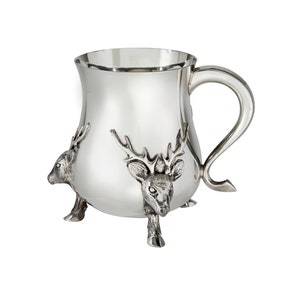 Reindeer Tankard, beer mug, hot chocolate mug - Wentworth Pewter