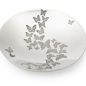 Butterfly Pewter Round Bowl, Dish - Wentworth Pewter