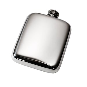 Schlichte Wentworrt-Zinnflasche, 112 ml Fassungsvermögen.