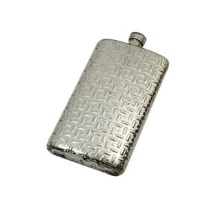Tetris Large 17oz capacity Pewter Pocket Flask. Saddle flask, hunting shooting fishing, party, giant capacity
