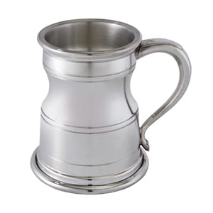 Castille 1 Pint Wentworth Pewter Tankard, beer mug, traditional shape beer mug