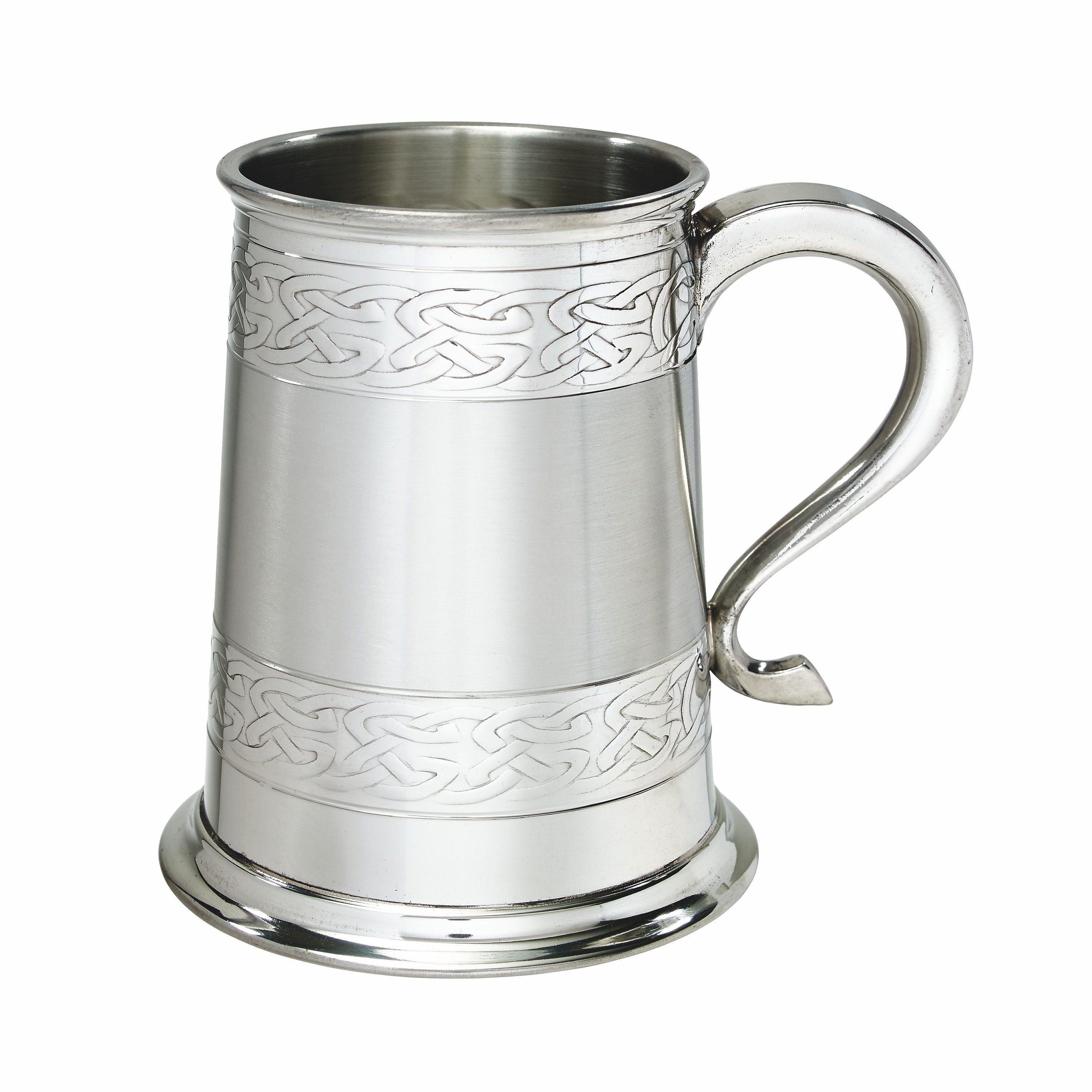 Celtic Embossed 1 Pint Wentworth Pewter Tankard
