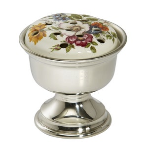 Posy Bowl , potpourri bowl , pewter and ceramic flower dish, Wentworth Pewter