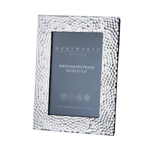 Hammered Pewter Photo Frame / Picture Frame to take 6&quot; x 4&quot; - Wentworth Pewter