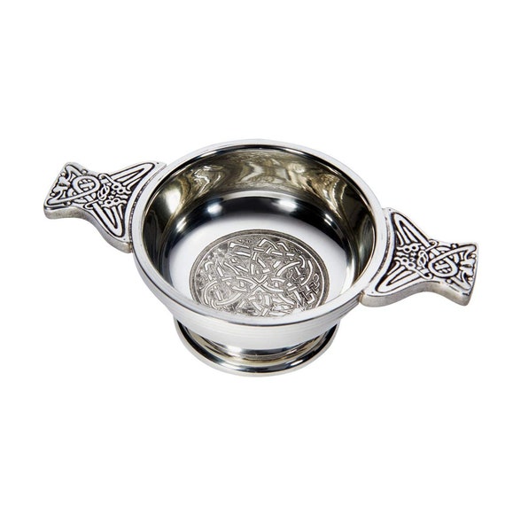 Wentworth Pewter Celtic Circle Quaich – Small Whisky Tasting Bowl, Handmade In UK, Burns Night Gift - View #5