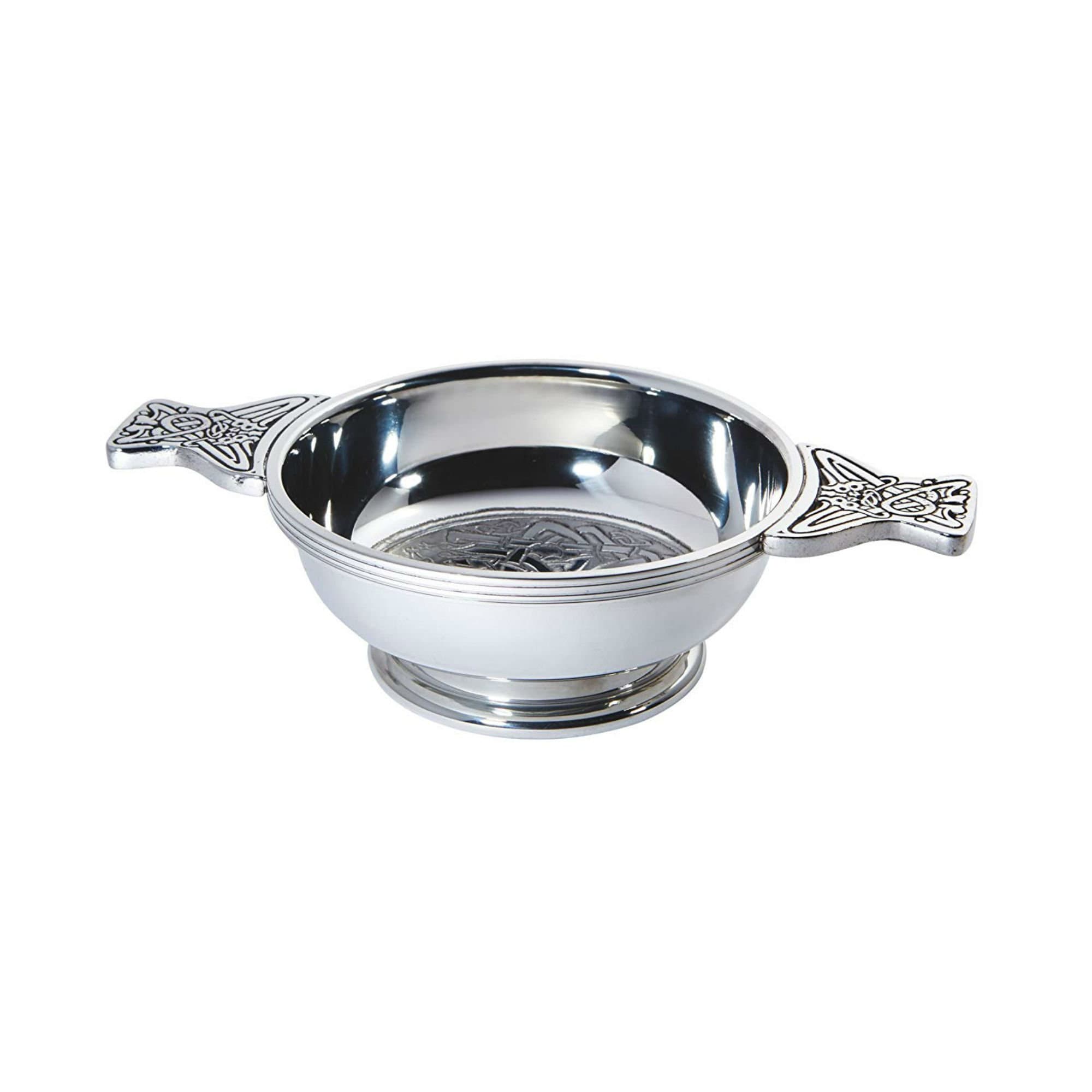 Wentworth Pewter Celtic Circle Quaich - Whisky Tasting Bowl & Loving Cup For Burns Night - View #9