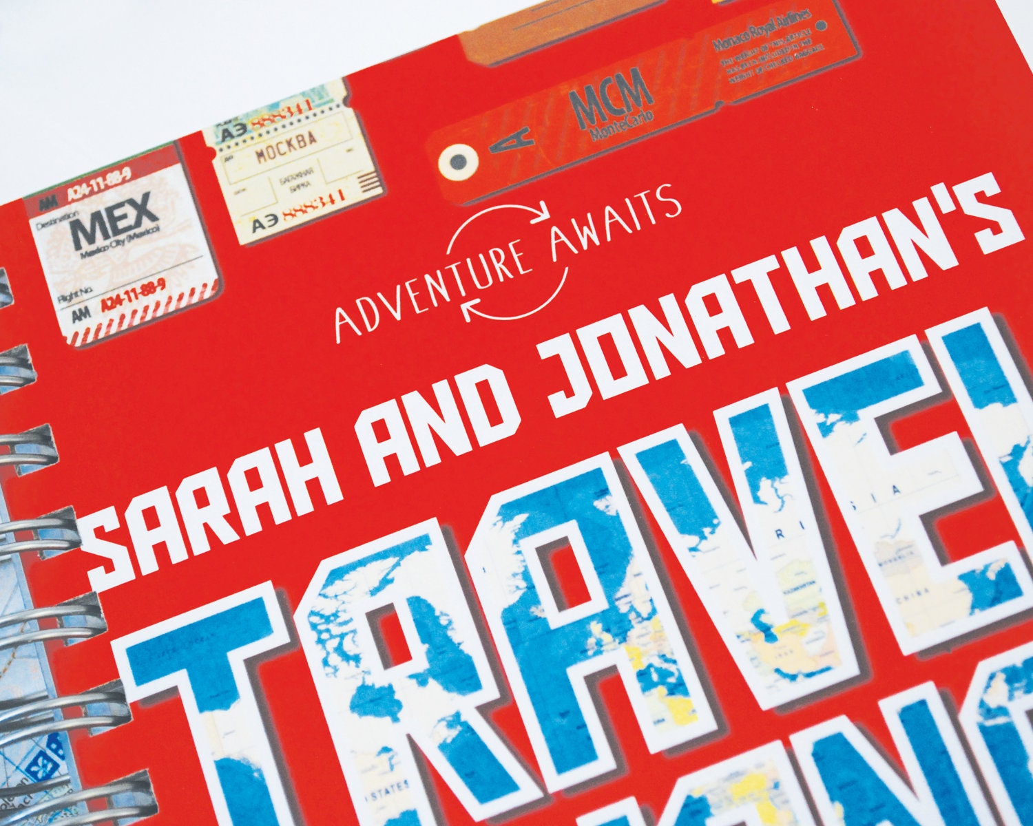 Personalised Travel Journal 2 Designs to Choose Wire Bound Etsy UK