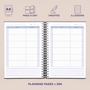 Personalised Teacher Planner / Lesson Planner - 6 Designs to Choose From! image 8