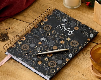 Personalised Note Book | Choose your inside pages | Personalise the cover | Perfect Gift - Cosmos Design