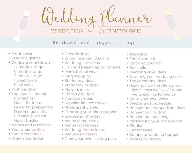 Personalised Wedding Planner - Diamond Design | Custom Wedding Organiser | Personalised Wedding Journal| Engagement Gift for Brides A4 / A5 zdjęcie 3