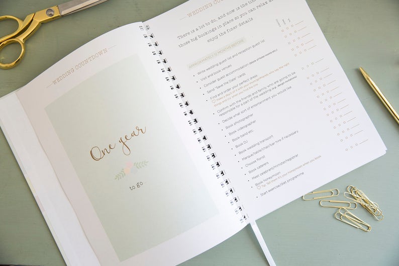 Personalised Wedding Planner - Diamond Design | Custom Wedding Organiser | Personalised Wedding Journal| Engagement Gift for Brides A4 / A5 zdjęcie 2