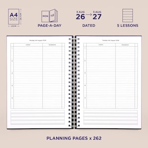 Personalised Teacher Planner / Lesson Planner - 6 Designs to Choose From! image 7