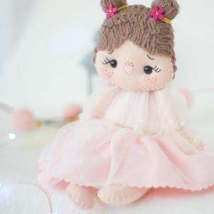 Handmade Felt Fairy Doll: Nursery Decor Gift