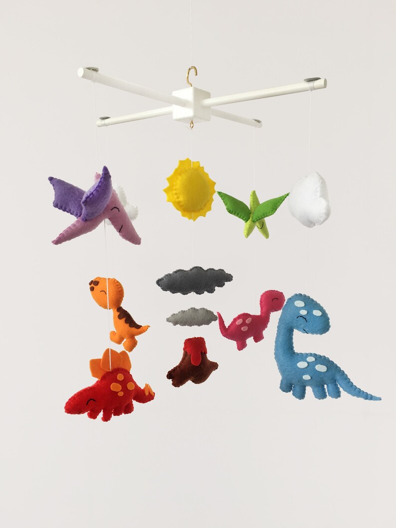 Dinosaur Nursery Mobile Baby Crib Mobile Bebe Cot Mobile Etsy