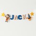 Space Garland, Felt Name Banner, Wall Banner, Name Garland, Outer Space Nursery Garland Name, Space Banner, Name Bunting 