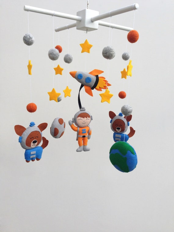 Space Mobile Bebe Baby Mobile Space Nursery Mobile Crib Etsy