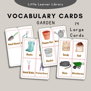 Garden Vocabulary Cards
