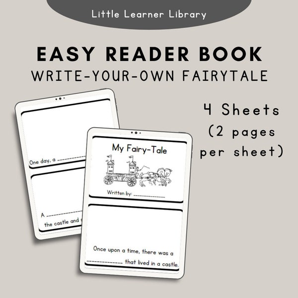 Write-your-own-Fairytale Printable "Easy Reader" Book