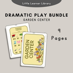 Garden Center Dramatic Play Printables