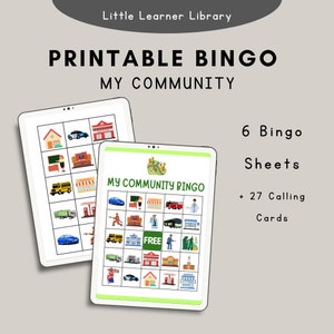 Printable My Community Bingo
