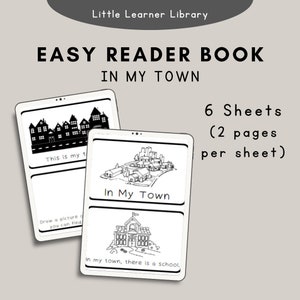 In My Town Easy Reader (Printable Book)