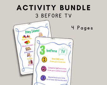Aprendizaje de verano: Paquete "3 antes de la TV"