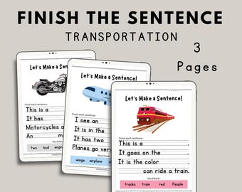 Completa la frase: Transporte