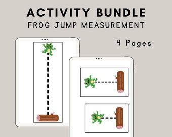 Actividad de medición del salto de la rana - Actividad sobre la vida en el estanque