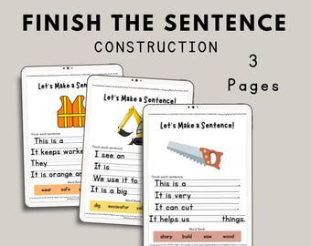 Completa la frase: Construcción