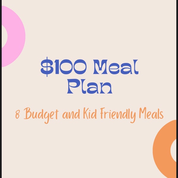 Walmart Meal Planner- Budget and Kid Friendly Recipes