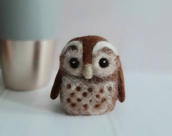 Mr. Barred Owl Needle Felted Bird Sculpture - Etsy