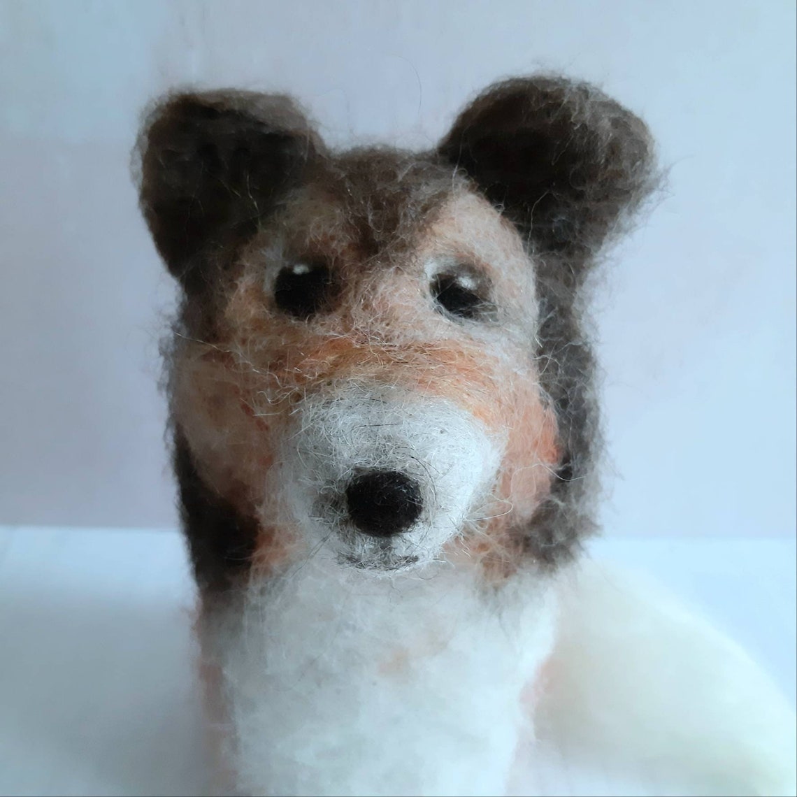 Custom felted dog fur dog made with dog's fur and wool Etsy