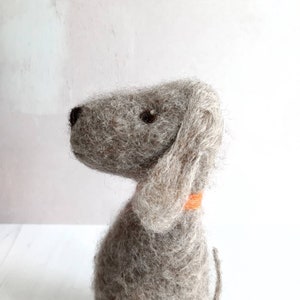 Felted Bedlington Terrier - blue