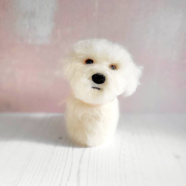 Coton de Tuleur felt dog