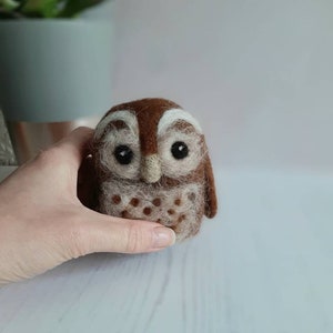 Needle Felted Tawny Owl Felted Brown Owl - Etsy UK