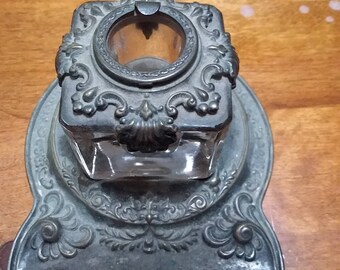 Decorative Early 1900 Inkwell