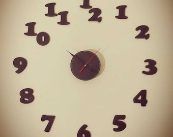 Wall Clock, Wall Clock, Handmade, Made in Italy, Leather, Leather, Leather, Customizable, Office, Home, Gift