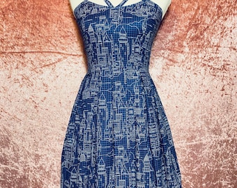 Women’s Cinderella Castle Blueprint Dress