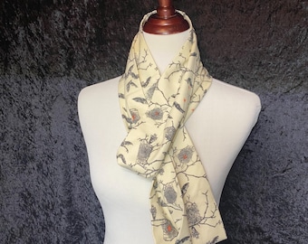 Flannel Bat and Spider web Halloween Scarf