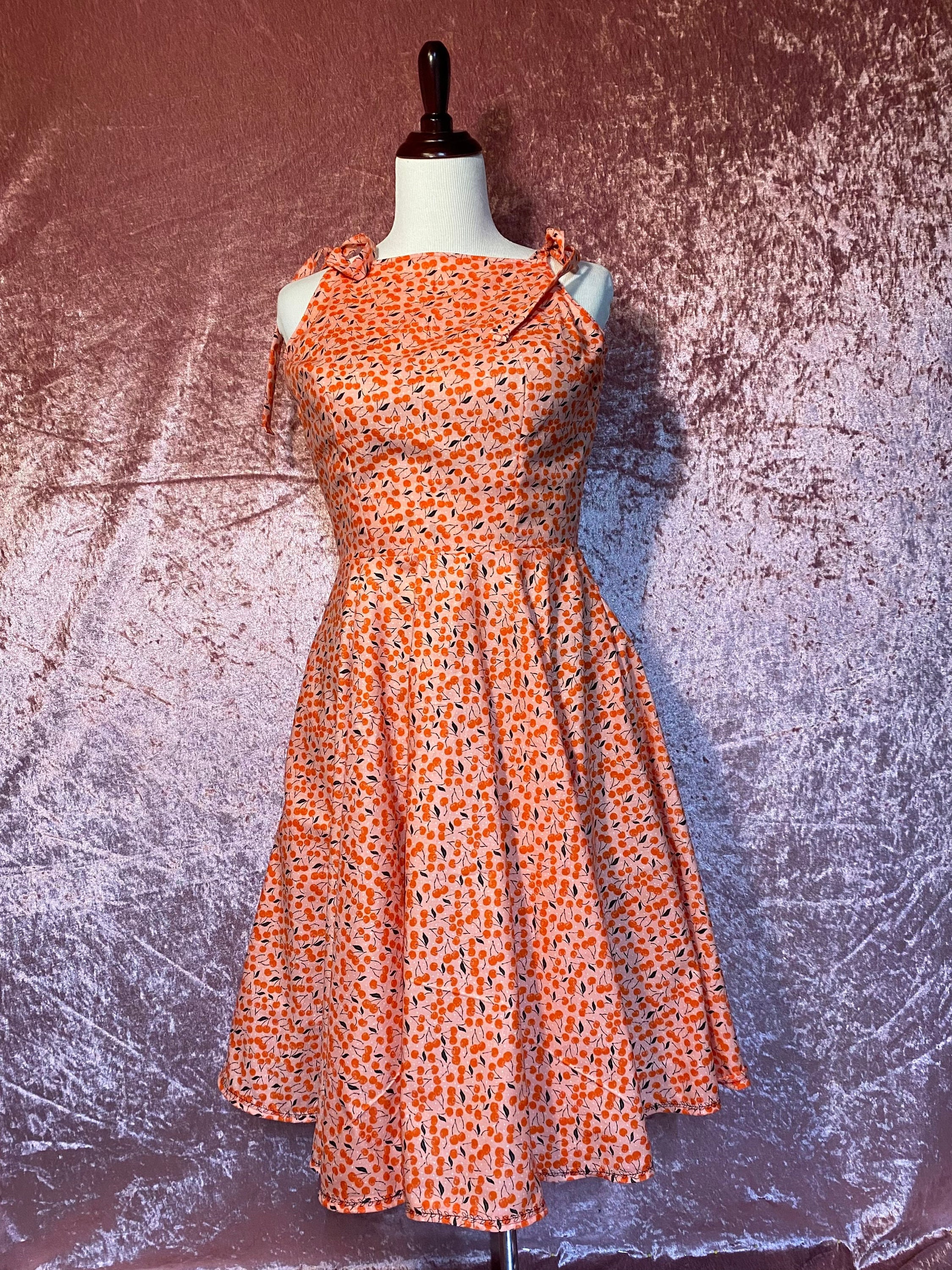 Womens Cherry Dress - Etsy