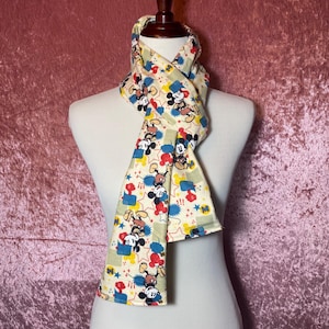 Silk Mickey Scarf - Etsy