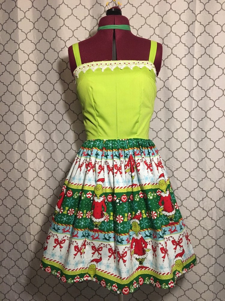 grinch christmas dress