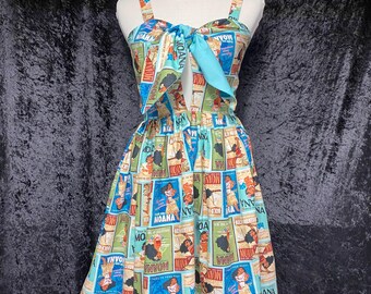Moana Tie front keyhole dress for women