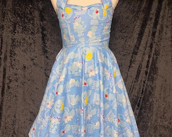 Women’s Blue Princess print dress