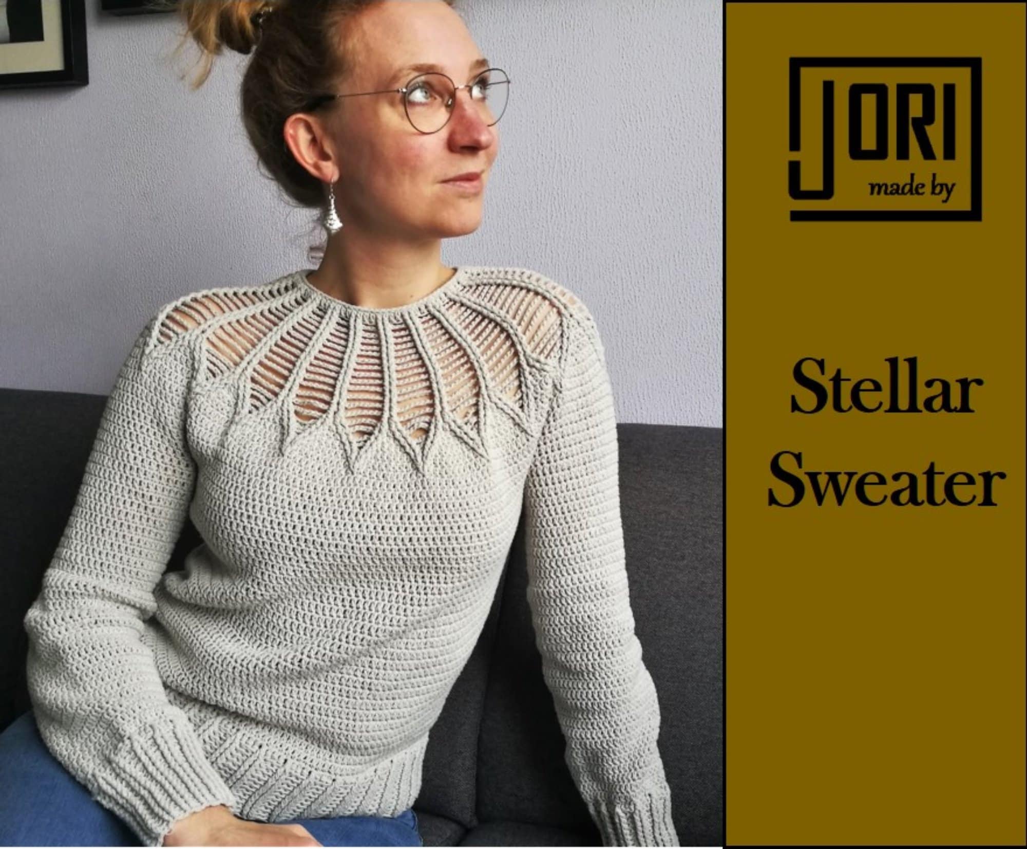 トップス yoke Crochet Knit Shirt SIZE2 Crochet Yoke Shirt - Etsy
